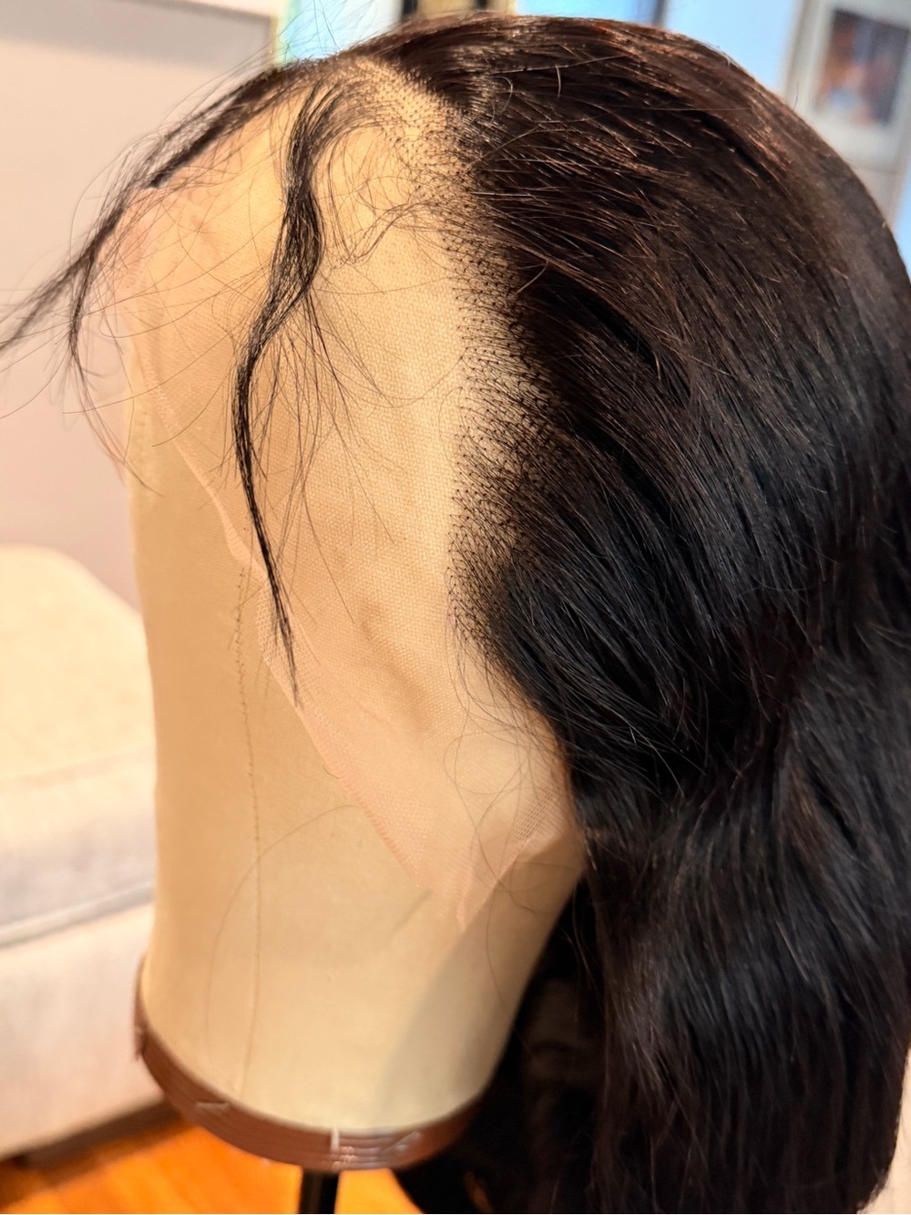 22” Natural Black Body Wave 13x6 HD Lace Front Human Hair Wig #225 - Picture 10 of 17